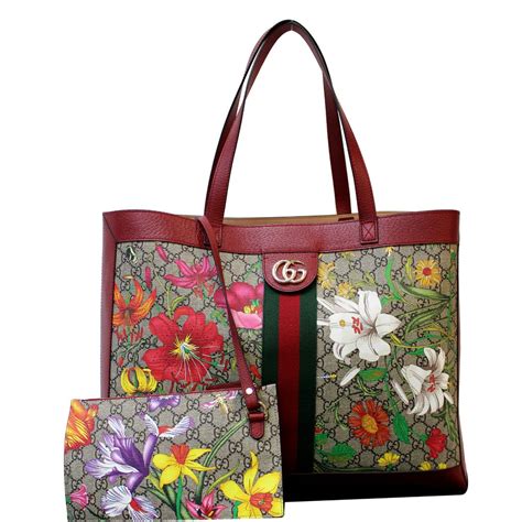 gucci tote floral|Tote Bags for Women .